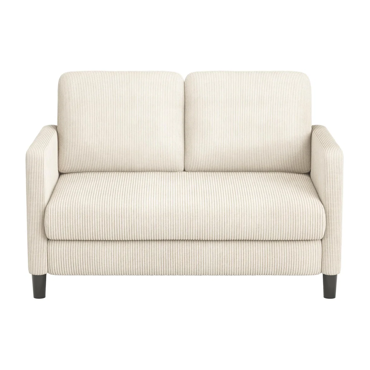 Mini 2 Seater Corduroy Sofa - White