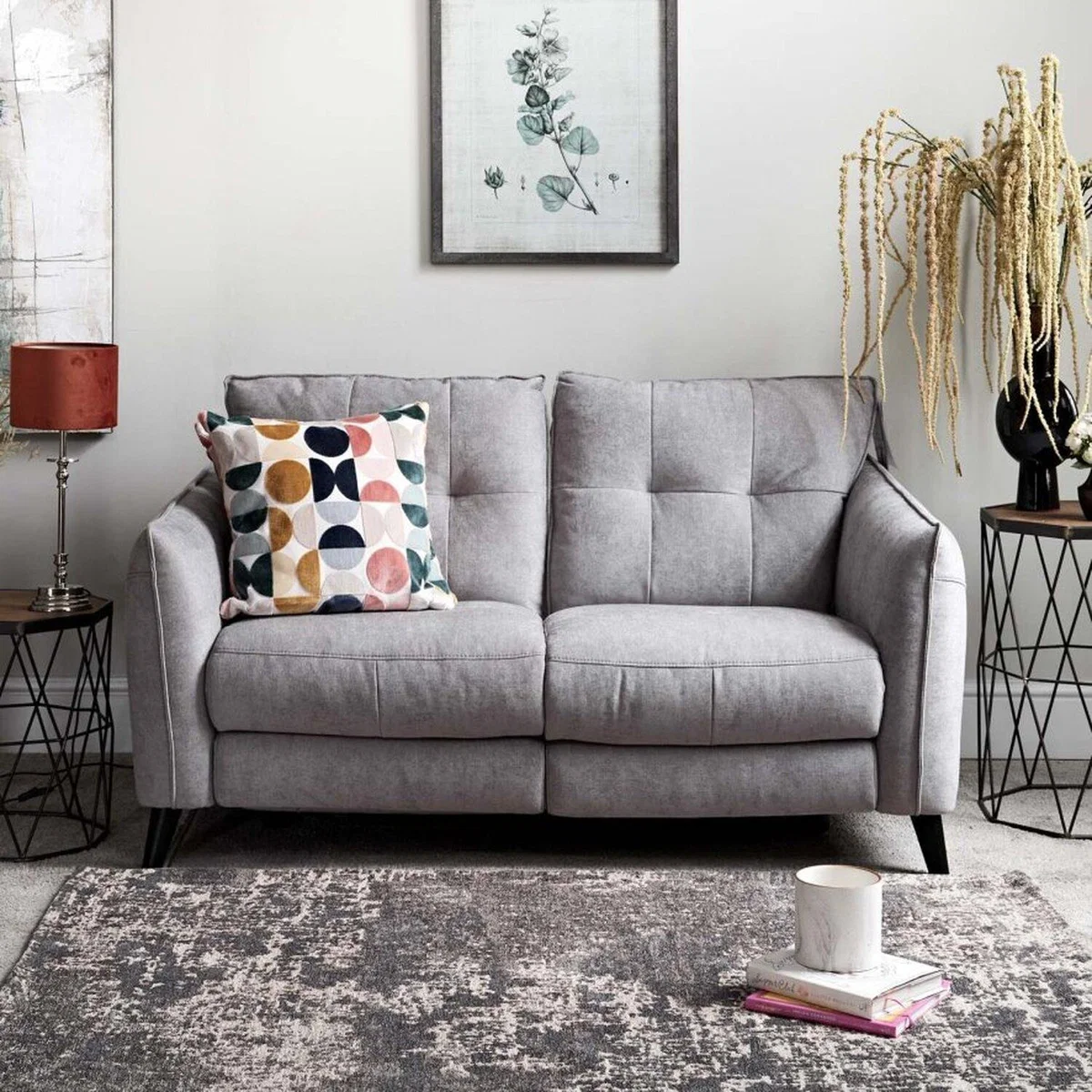 Suzy 2 Seater Power Sofa - Pewter