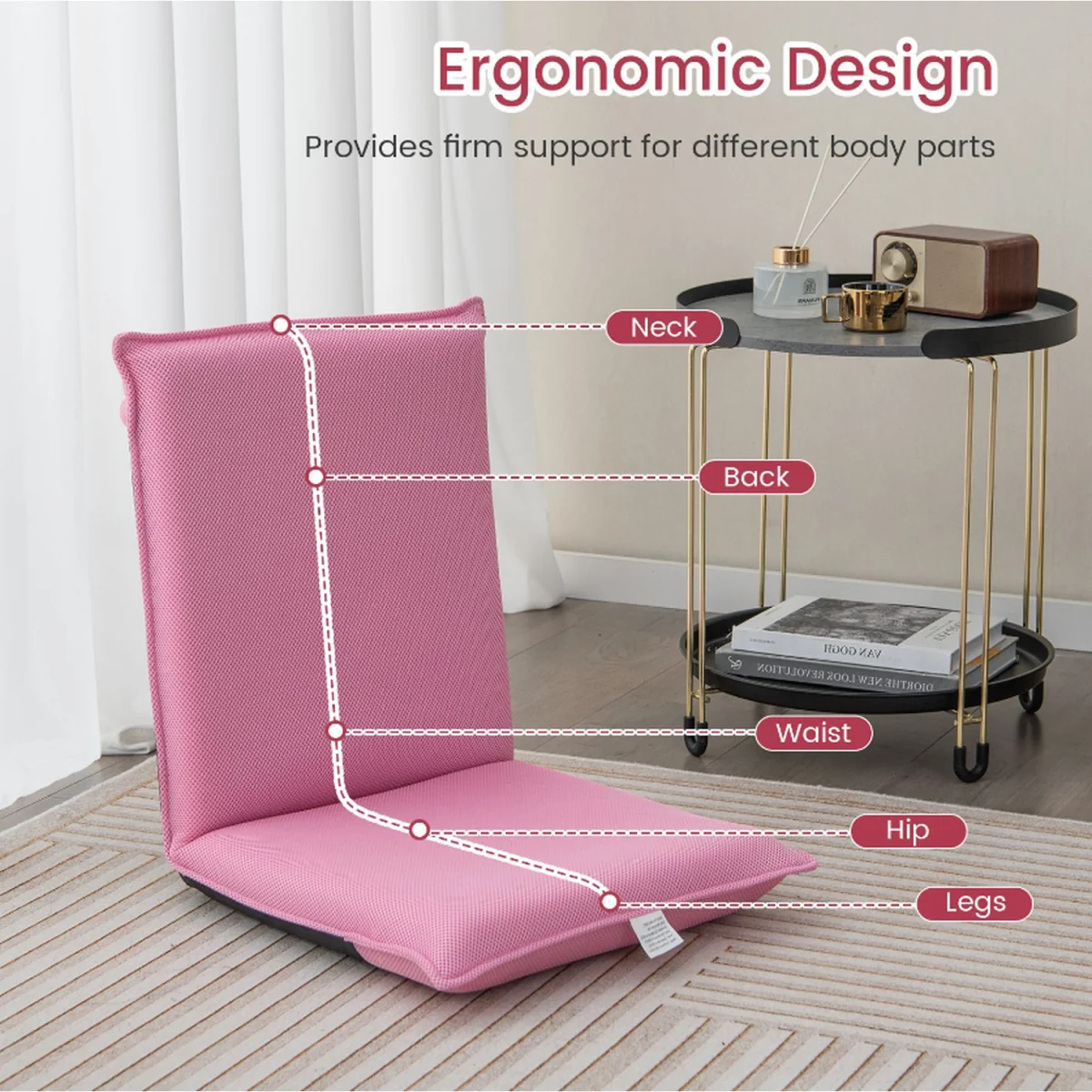 Floor Chair Lazy Sofa - Pink – image 5