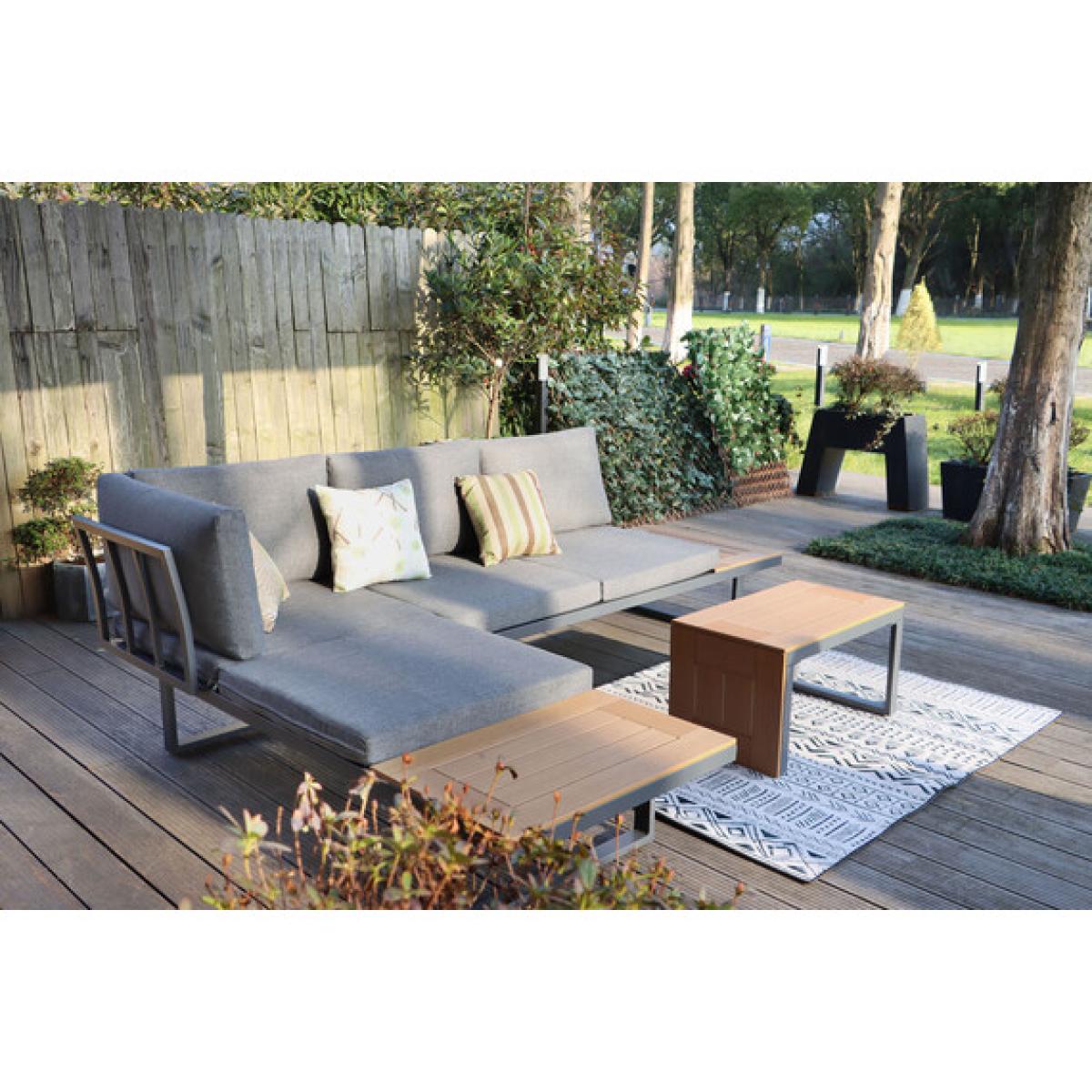 New York Aluminium Sofa Set - Grey