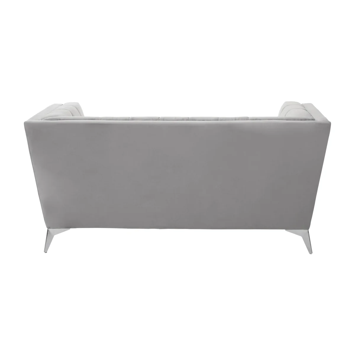 Hansa Two Seat Grey Velvet Sofa - Grey – image 1