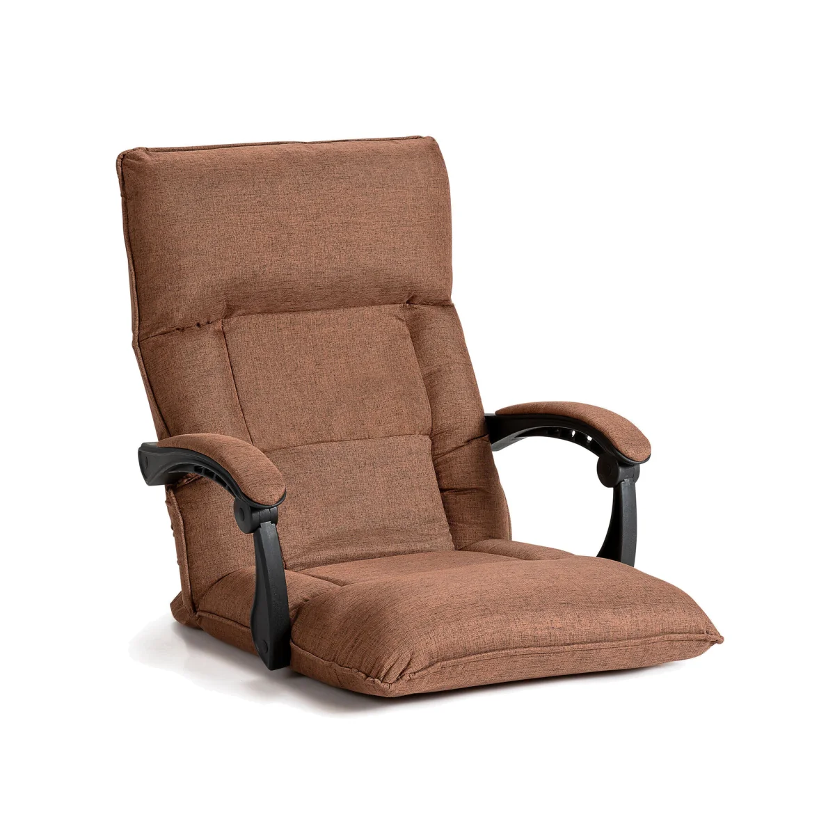 14 Position Adjusting Backrest Lazy Sofa - Brown – image 1