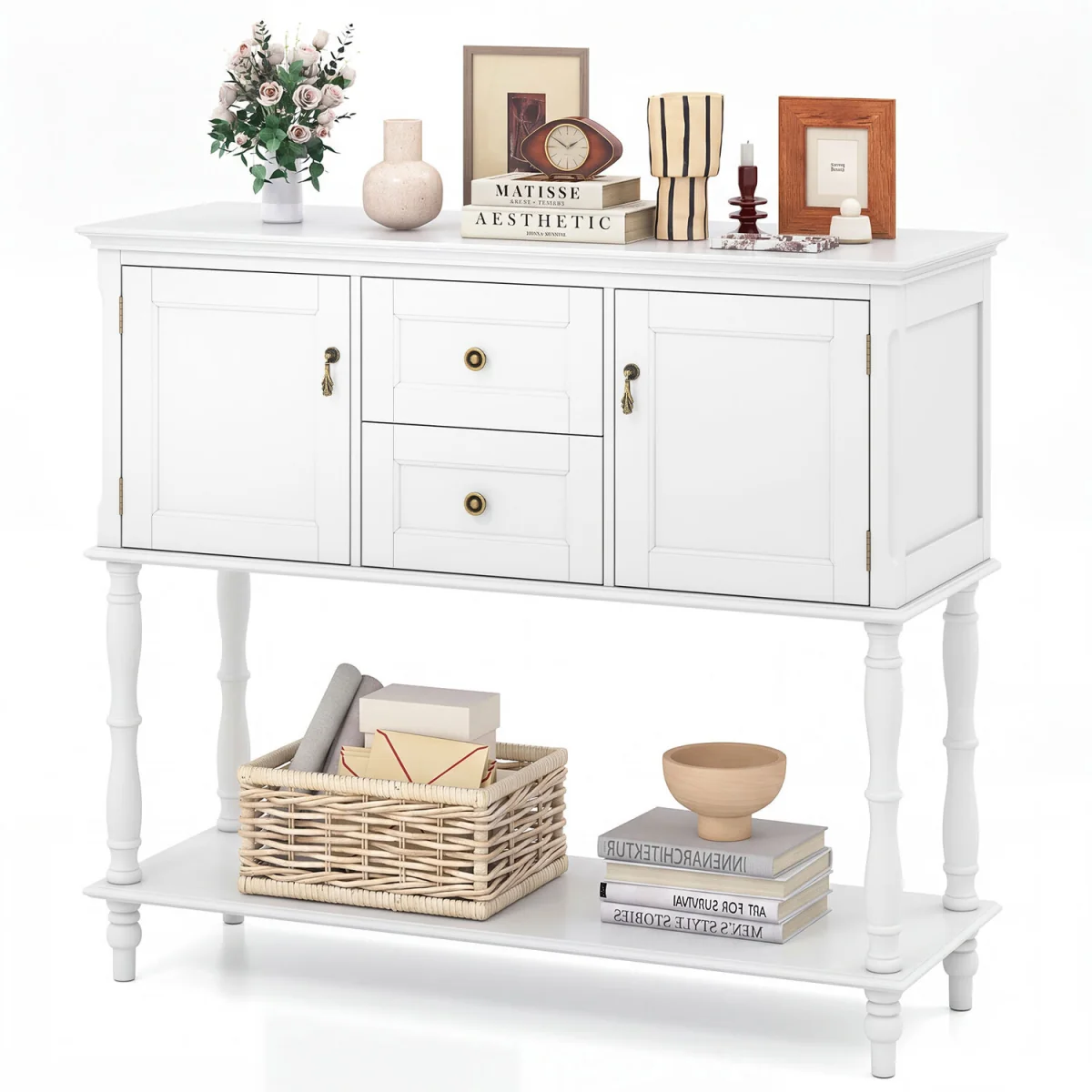 Sofa Stand Behind Couch for Living Room - White – image 7