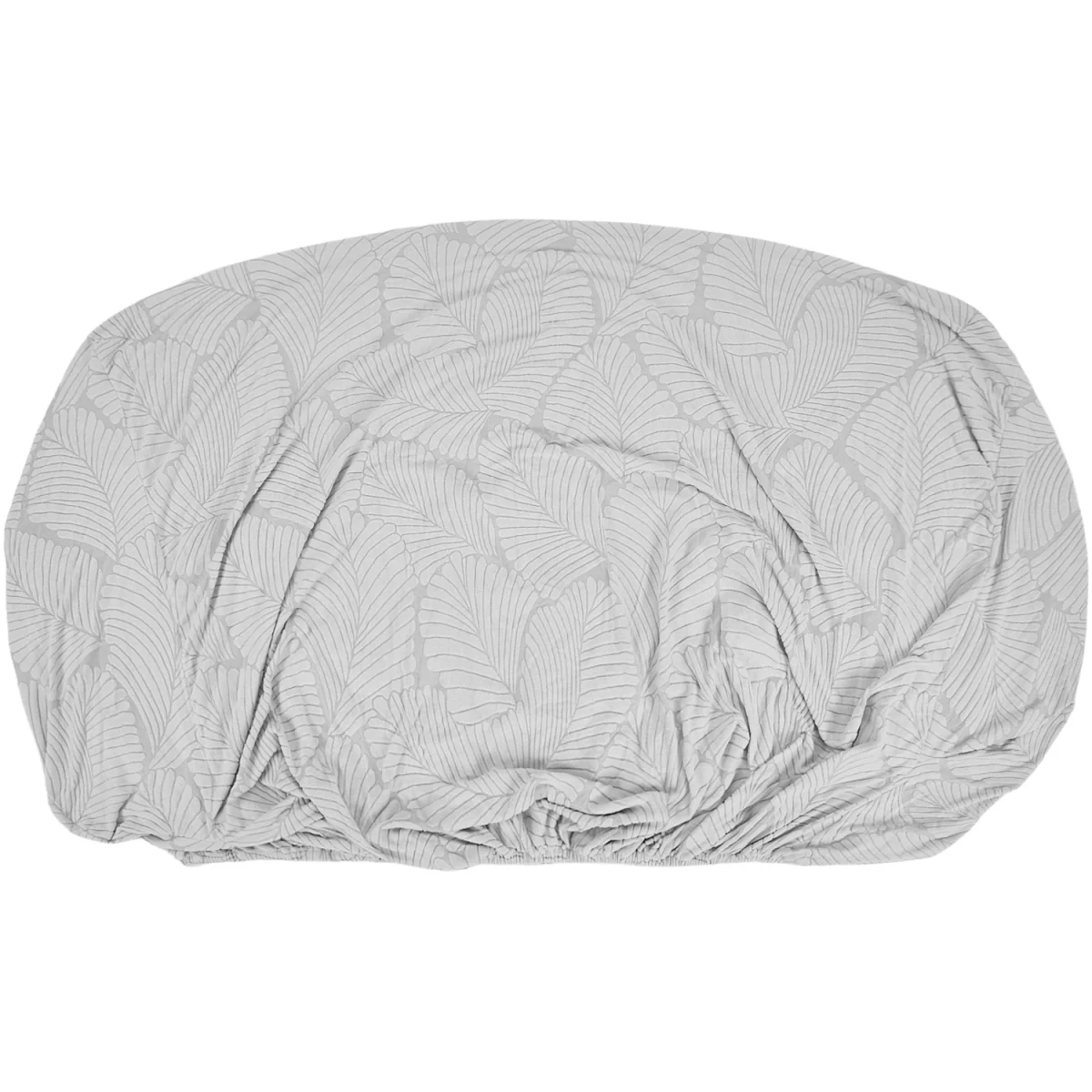 Stretch Anti Slip Leaf Sofa Cover with Foam Rods - Light Grey / 145 - 185 cm – image 3