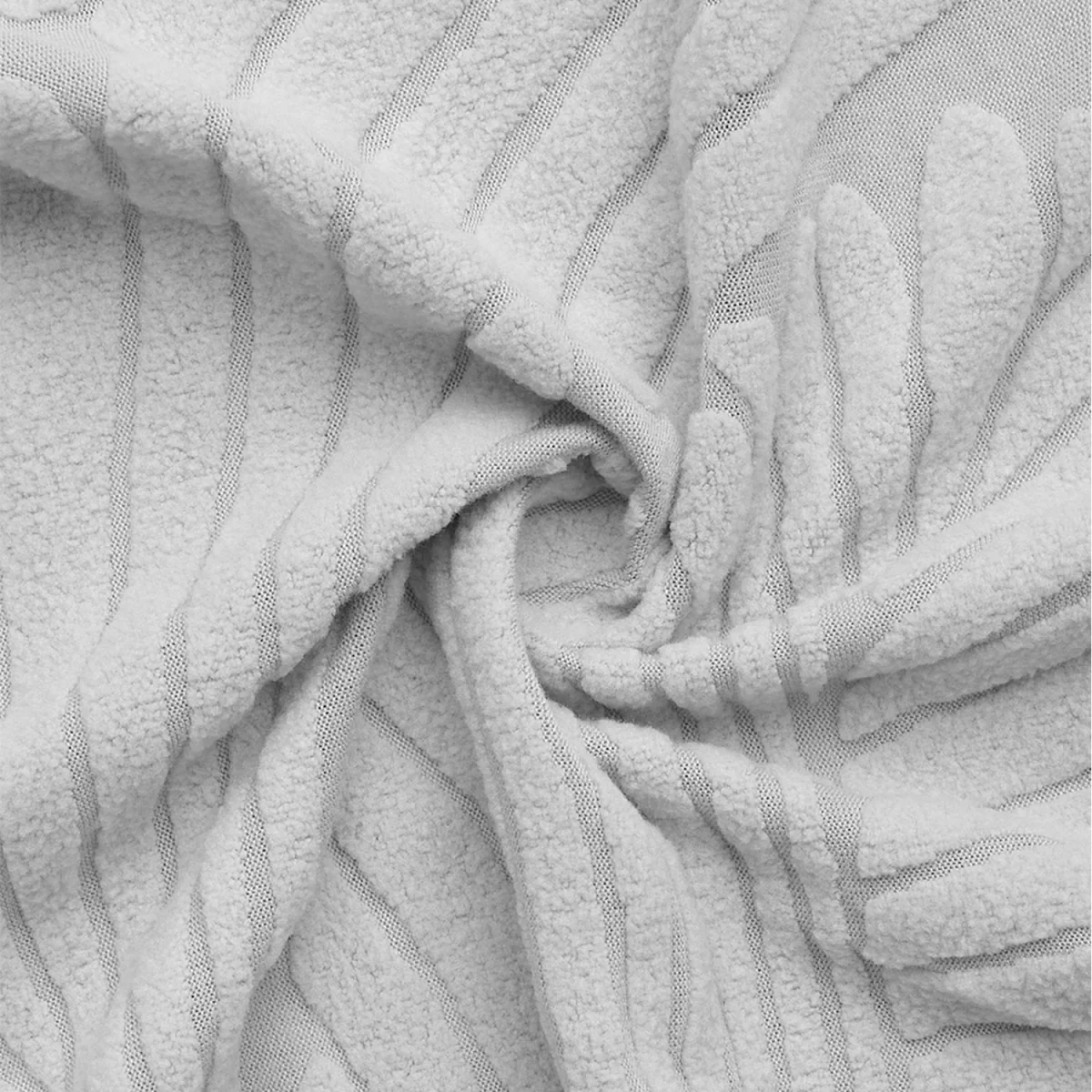Stretch Anti Slip Leaf Sofa Cover with Foam Rods - Light Grey / 145 - 185 cm – image 5
