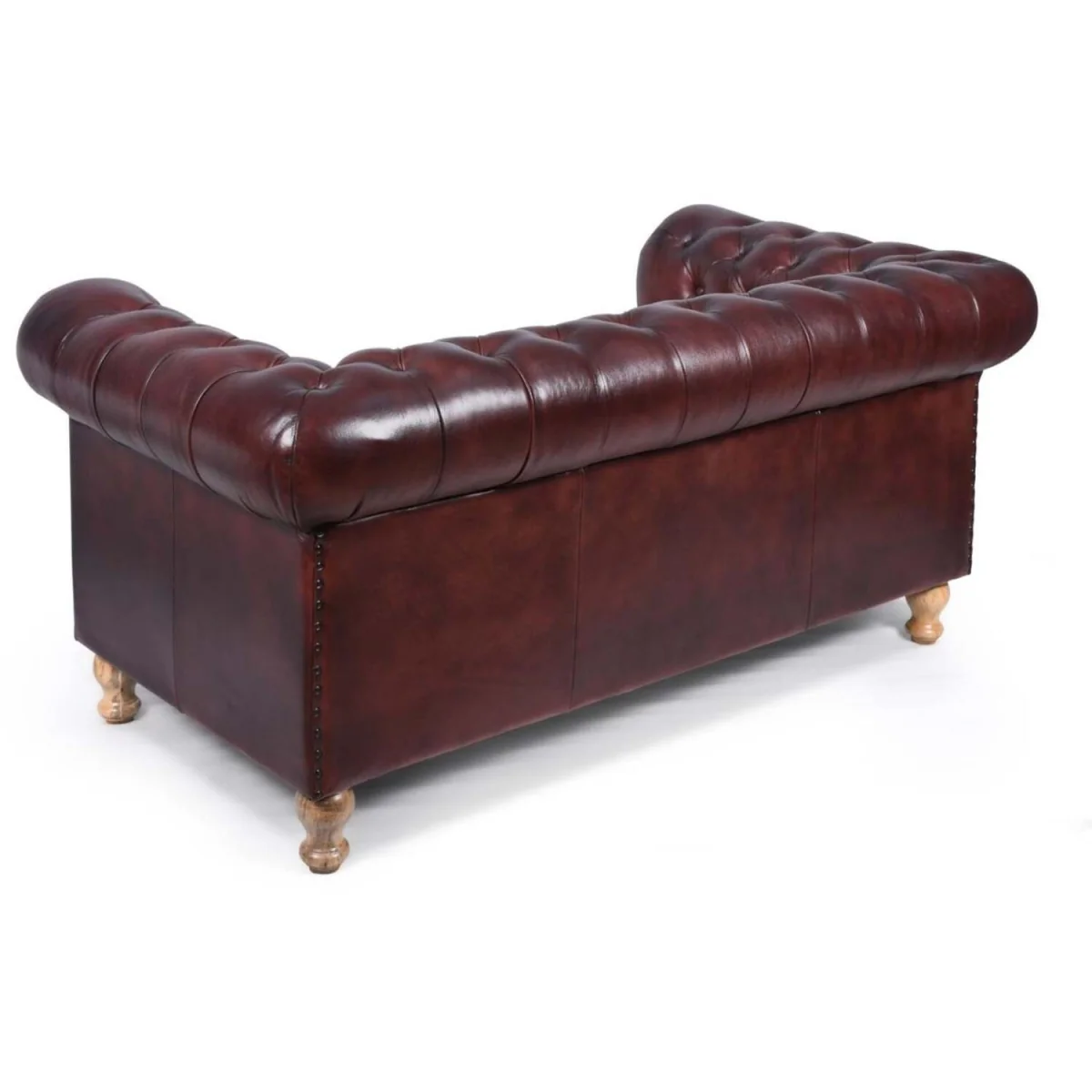 Kensington Leather 2 Seater Sofa - Ox Blood Red – image 5