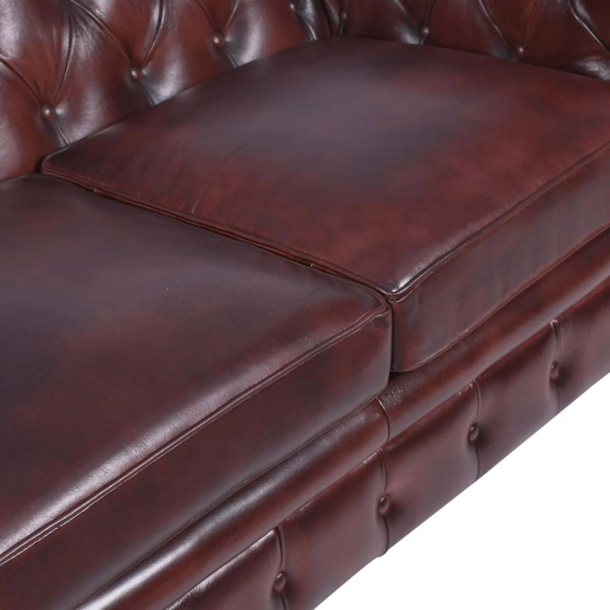 Kensington Leather 2 Seater Sofa - Ox Blood Red – image 8