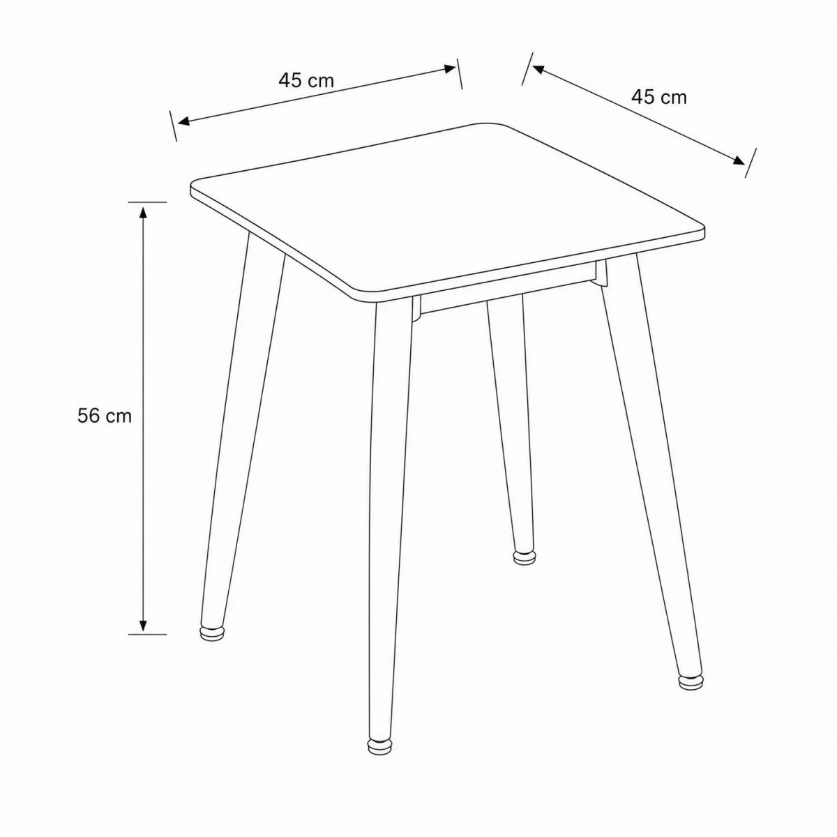 FWStyle Monaco Sintered Stone Grey or White Sofa End Lamp Table - White – image 4