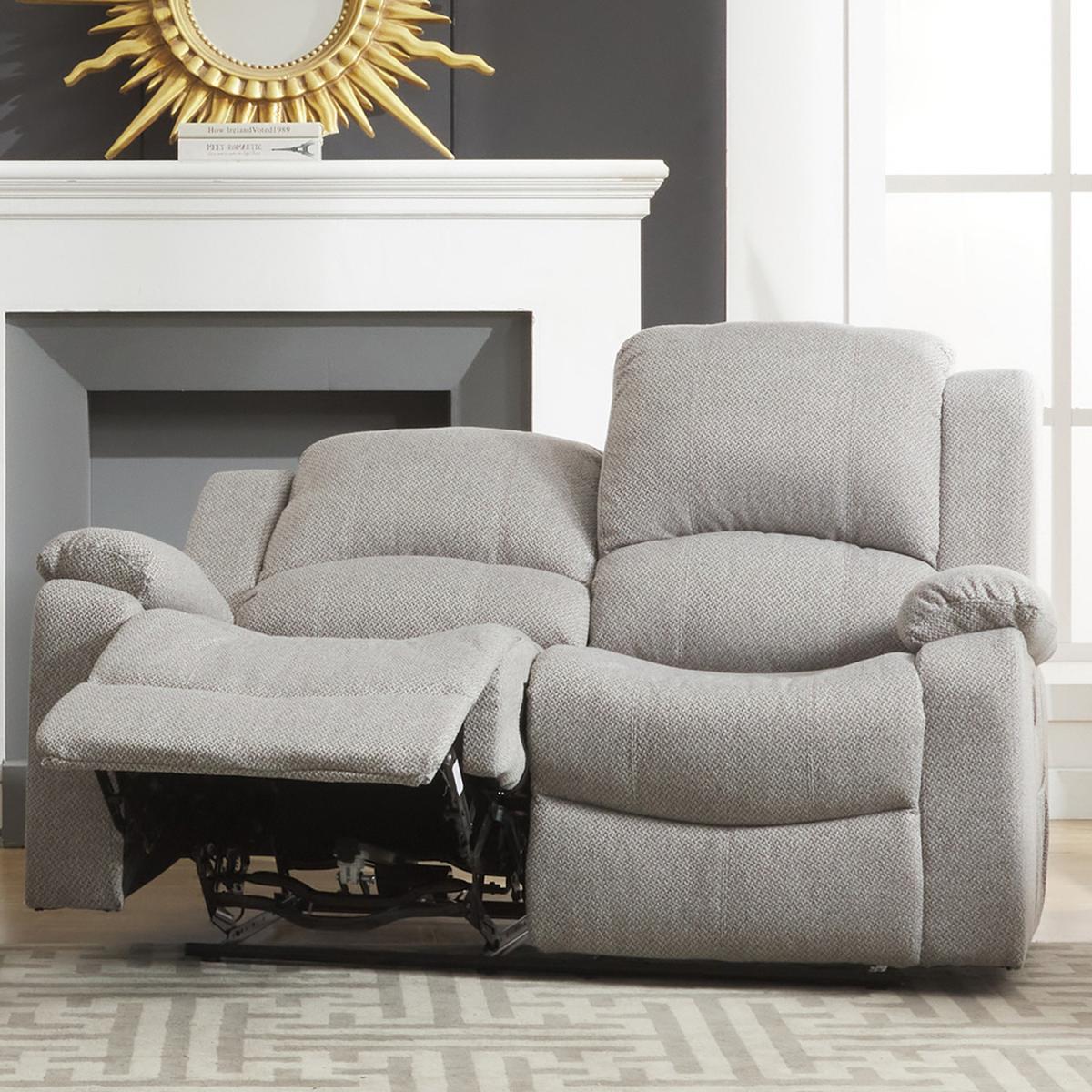 Marldon 2 Seat Electric Reclining Sofa - Light Grey