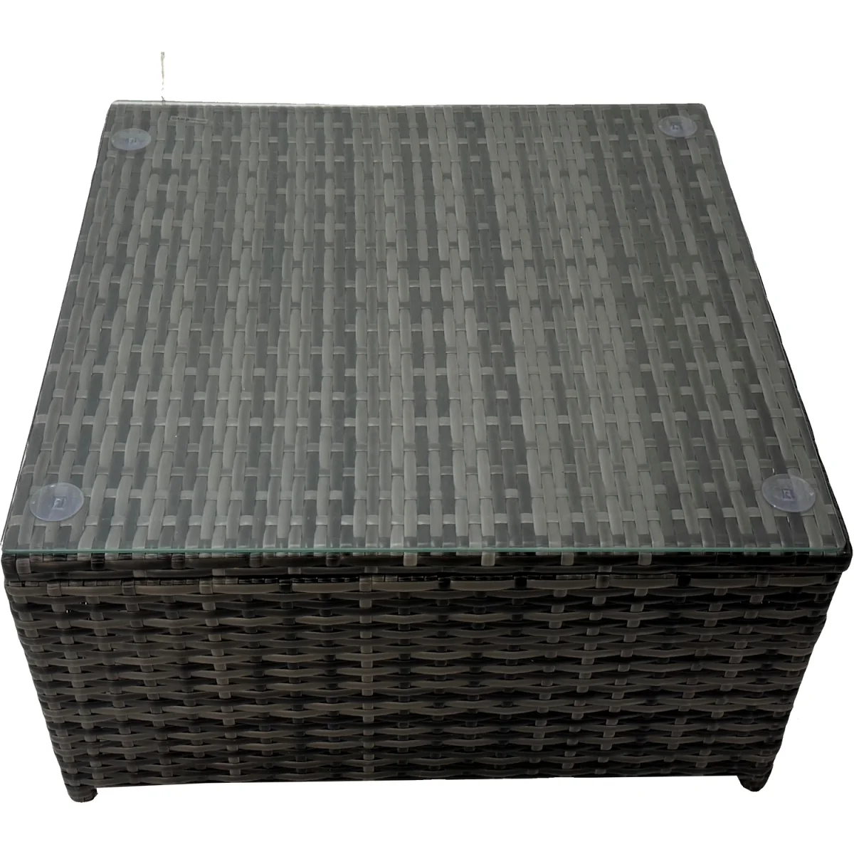 Fimous 11-Seat Dark Grey Mixed Rattan Patio Sofa Set with Coffee Table. - Dark Grey Mixed – image 2