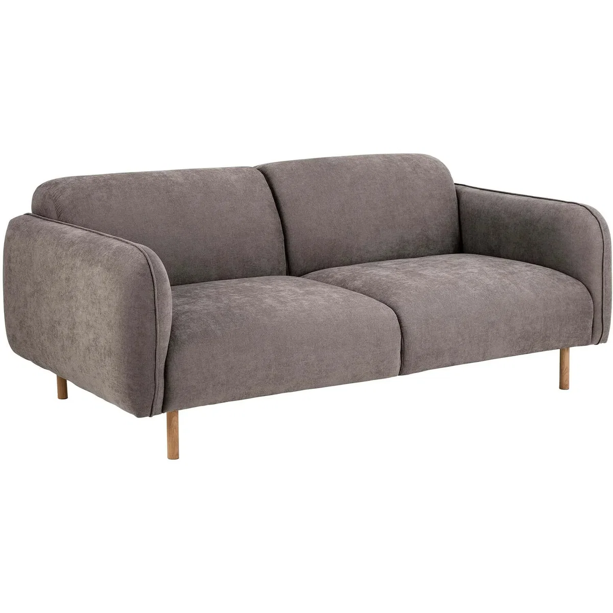 Wyld Haus Cambridge 2.5 & 3-Seater Sofa Set - Dusty Brown Fabric with Oak Base - Brown – image 3