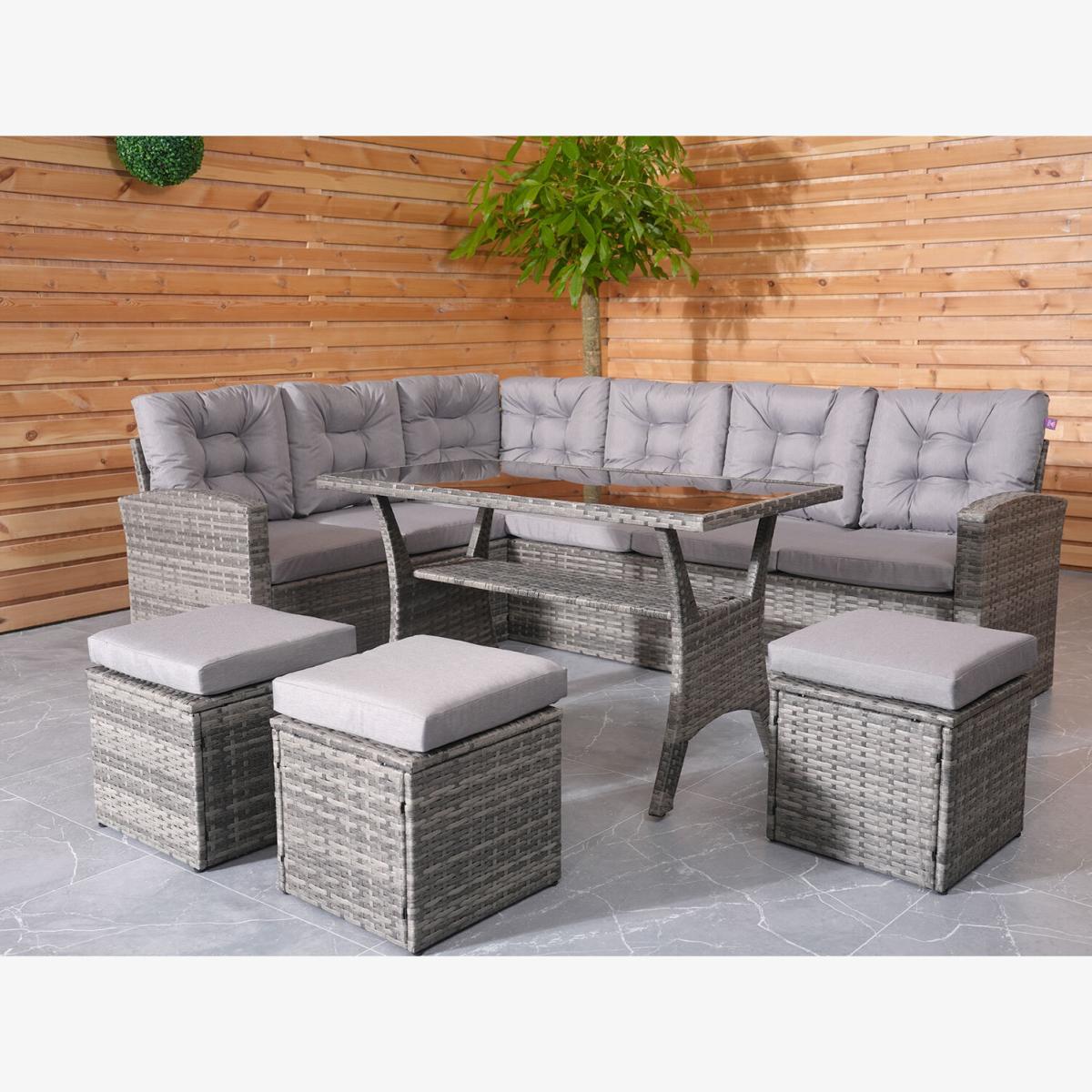 New Jersey Sofa Set - Grey