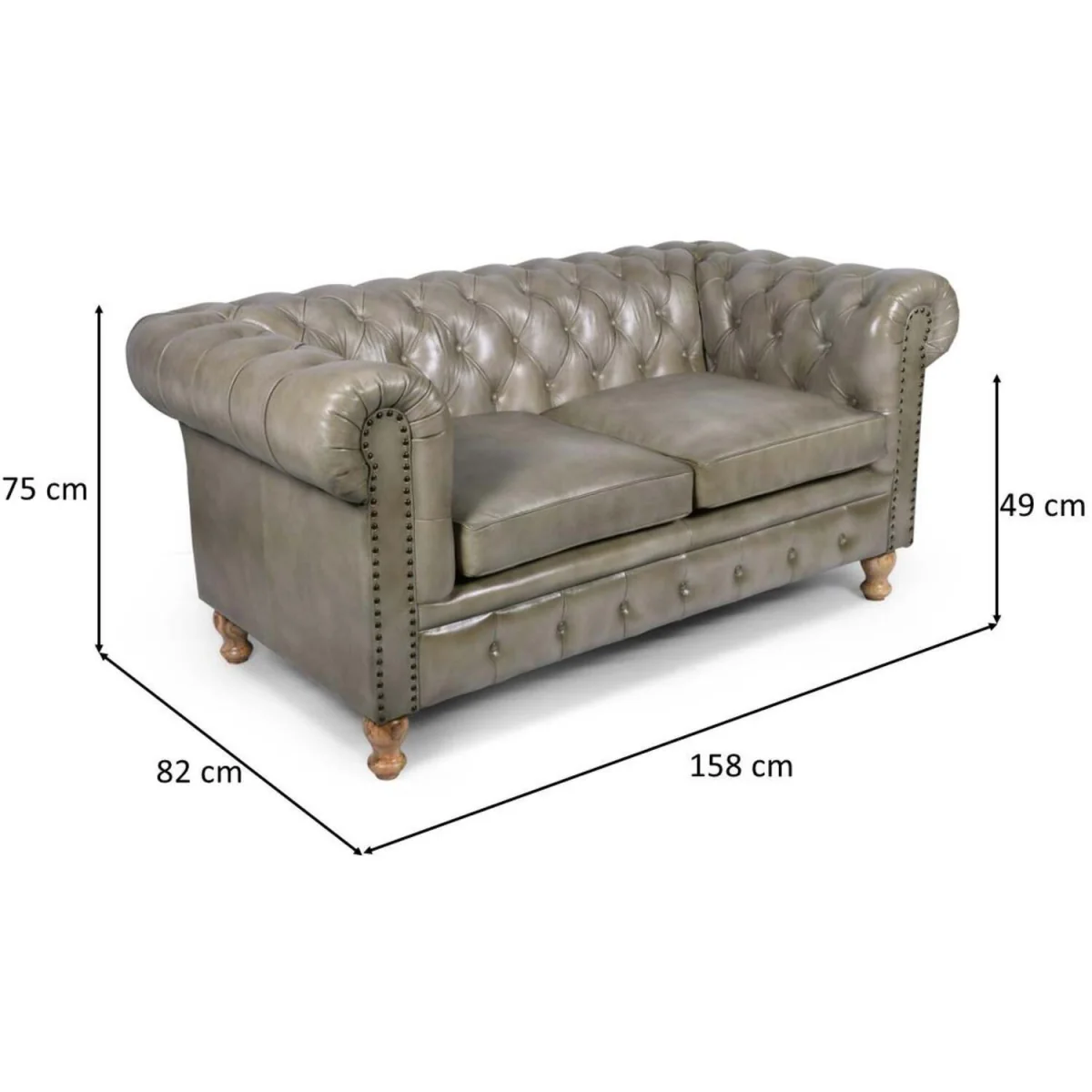 Ashford 2 Seater Sofa - Grey – image 8