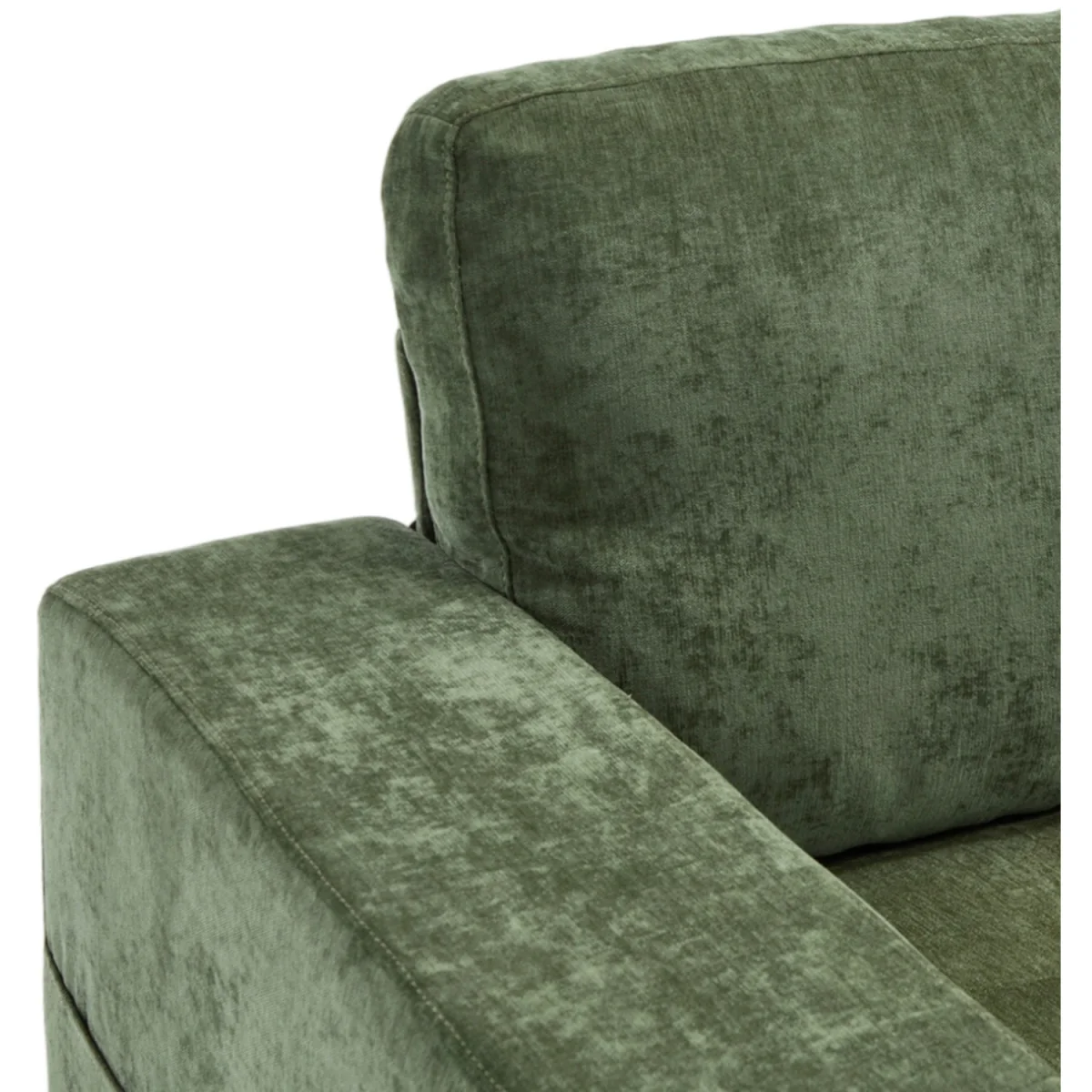 Modern Chenille Sofa with Built in Power Outlet - Green – image 6