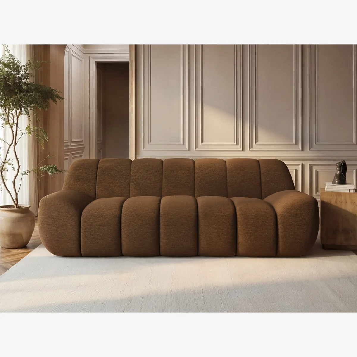 Macy Large Sofa Chenille - Brown