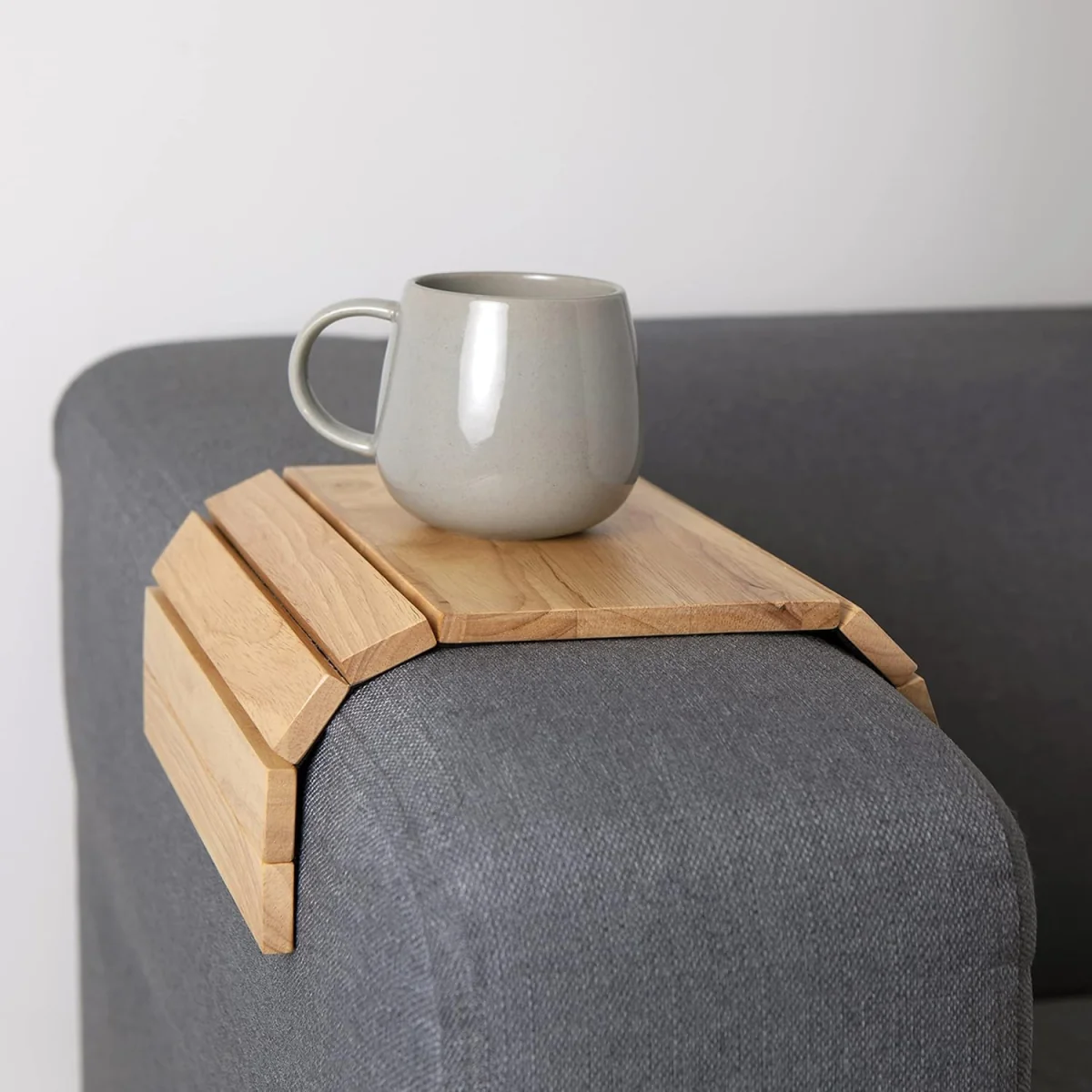 Apollo Flexible Sofa Tray Table - Natural Wood – image 6