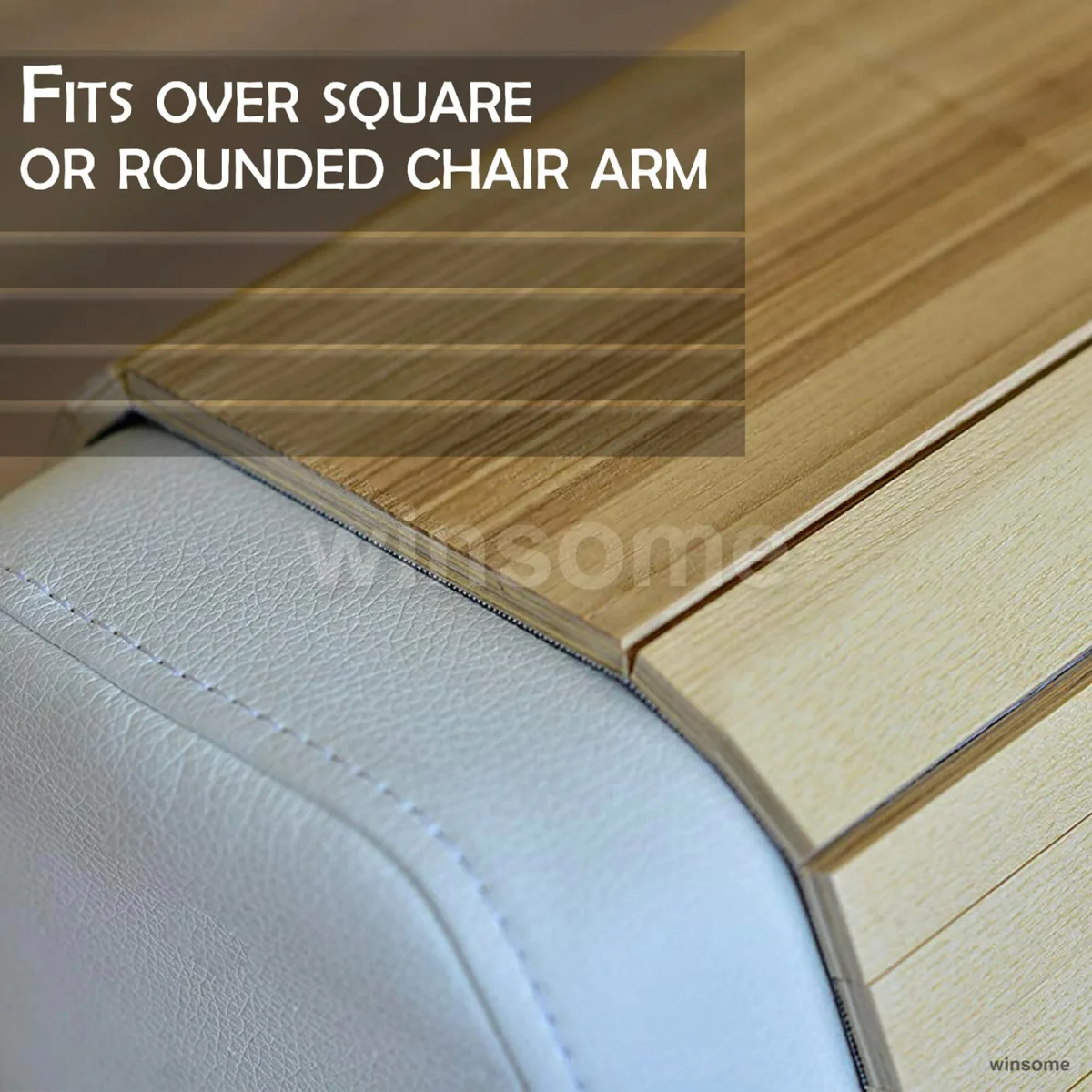 Apollo Flexible Sofa Tray Table - Natural Wood – image 8