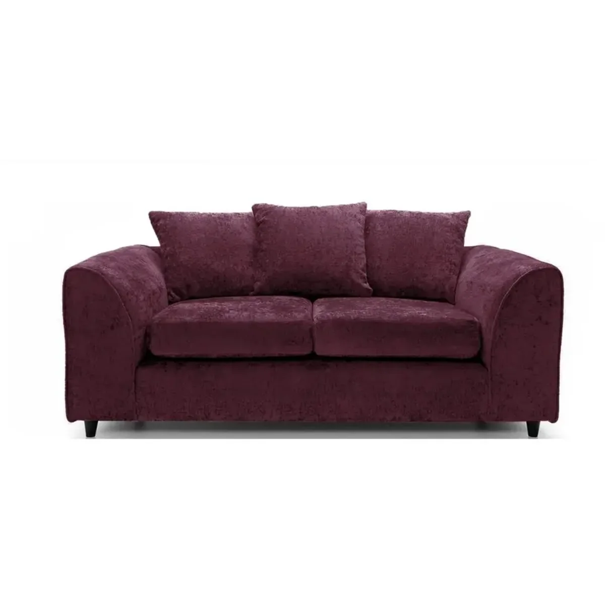 Dylan Chenille Fabric 3 And 2 Seater Sofa Set - PURPLE – image 3