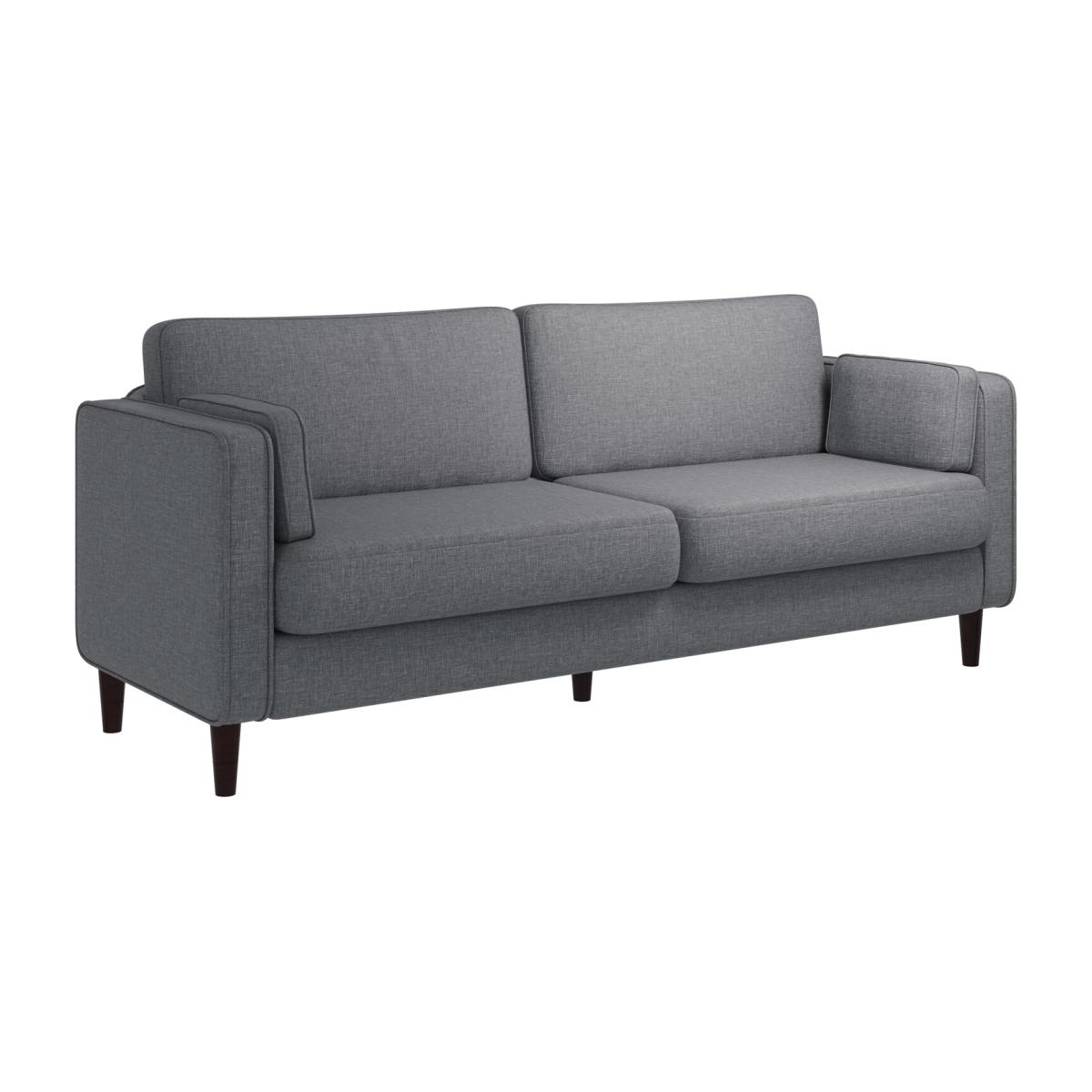 Snowdonia 3 Seater Cushion Back Sofa - Light Grey - Silver – image 1