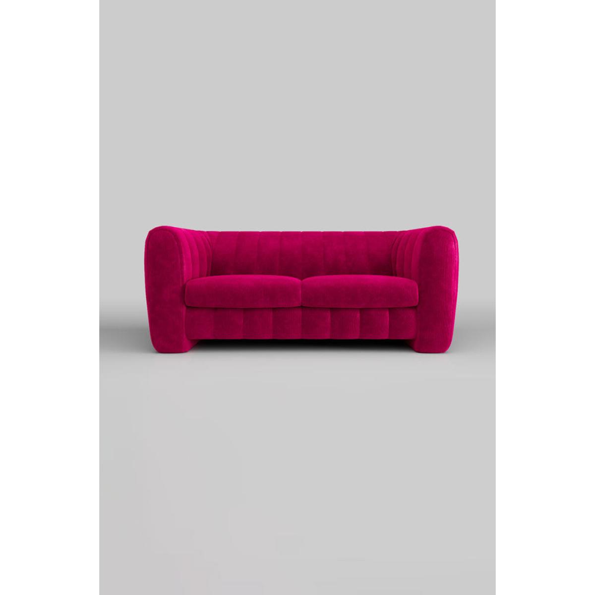 The Bowie Large Sofa In Luxe Kneedlecord Velvet Harry's Pink – image 2