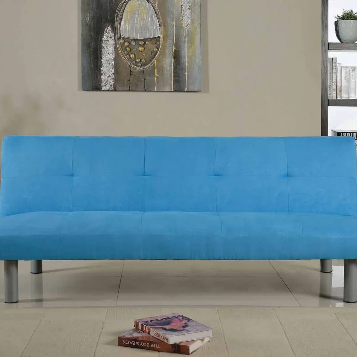 Faux Suede Sofa 3 Seater 2 Seater Arm Chair In Grey or Mink - Grey / 1 – image 4