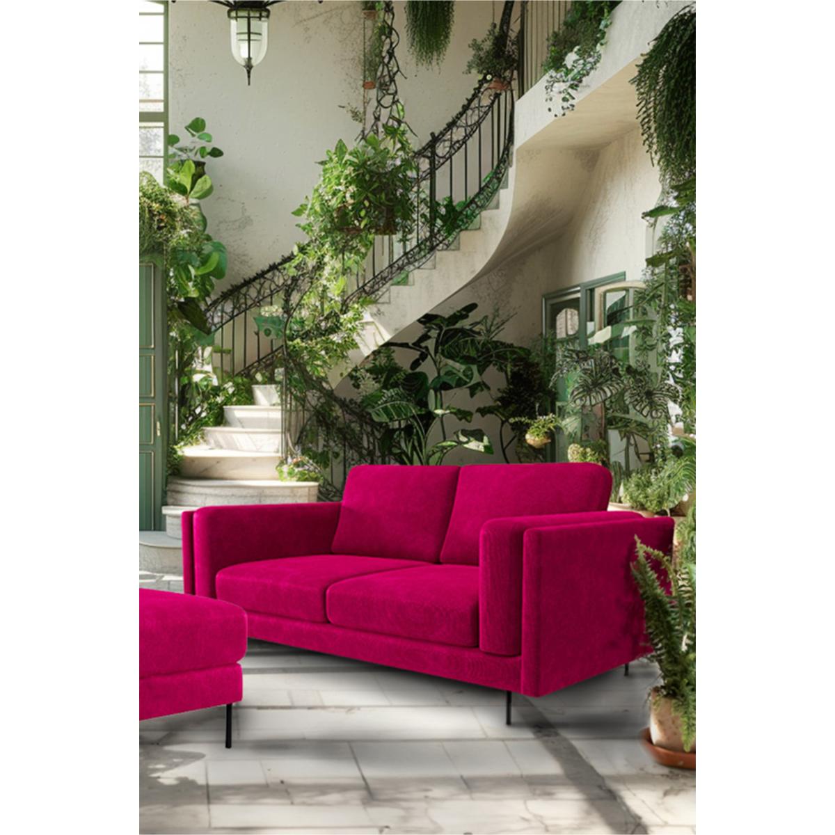 The Grace Medium Sofa In Luxe Kneedlecord Velvet Harry's Pink – image 3