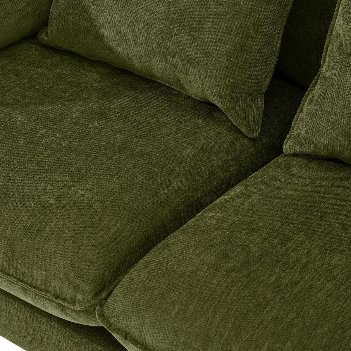 Monroe Chenille Fabric 2 Seater Sofa - Green – image 4