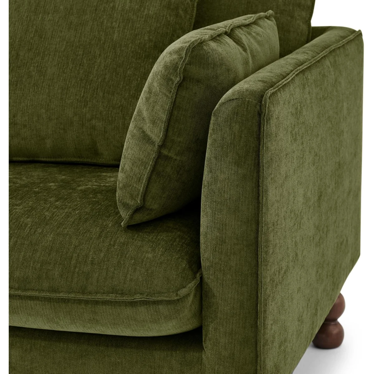 Monroe Chenille Fabric 2 Seater Sofa - Green – image 5
