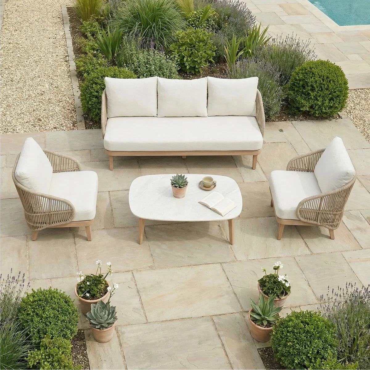 Fairford Lounge Sofa Set - Beige – image 4