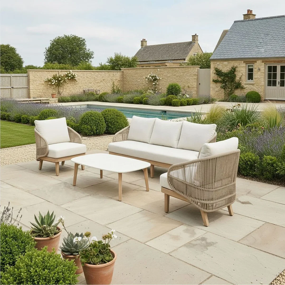 Fairford Lounge Sofa Set - Beige – image 5