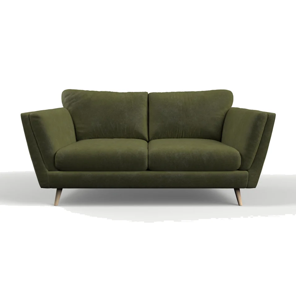 Richmond Sofa 2 Seater Pine Green Classic Velvet – image 1