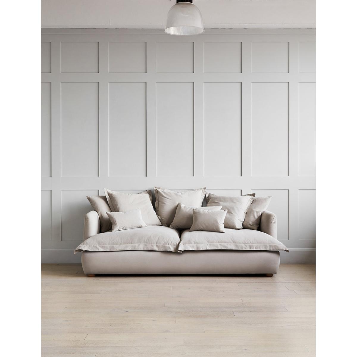 Penny Sofa 3 Seater With 2 Seat Cushion in Velvet Smoke Blue – image 5