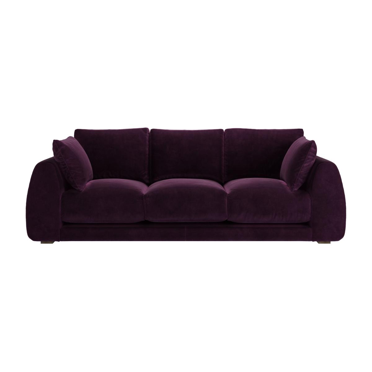 Carmel 3 Seat Sofa in Damson Smart Velvet – image 1
