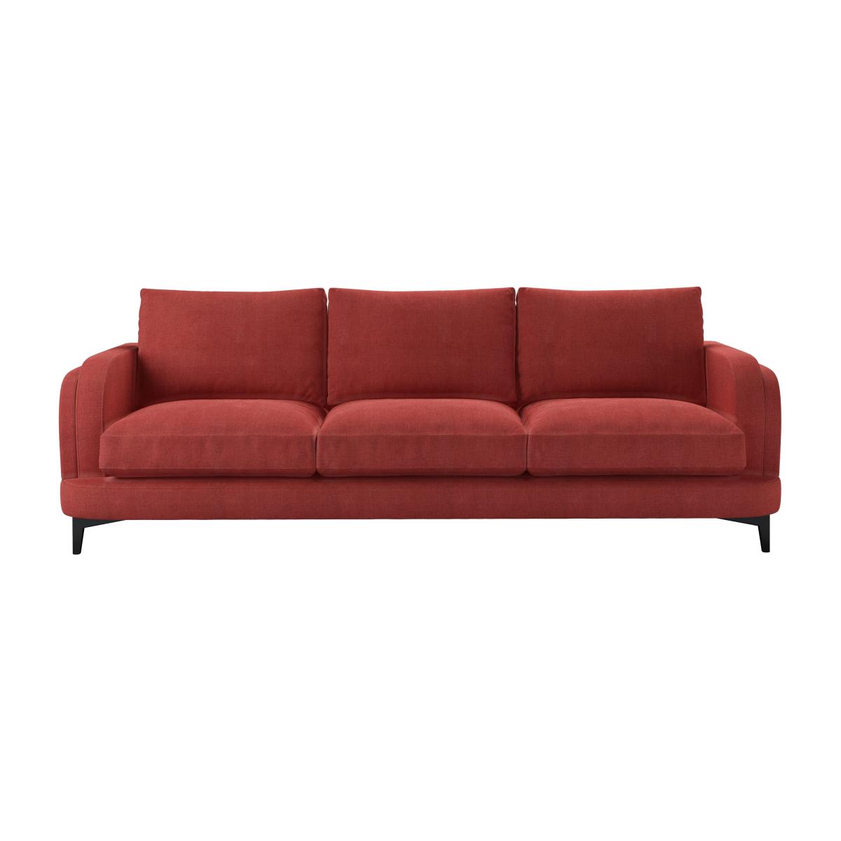 Boston Curved Arm 4 Seat Sofa in Indian Summer Easy Cotton – image 1