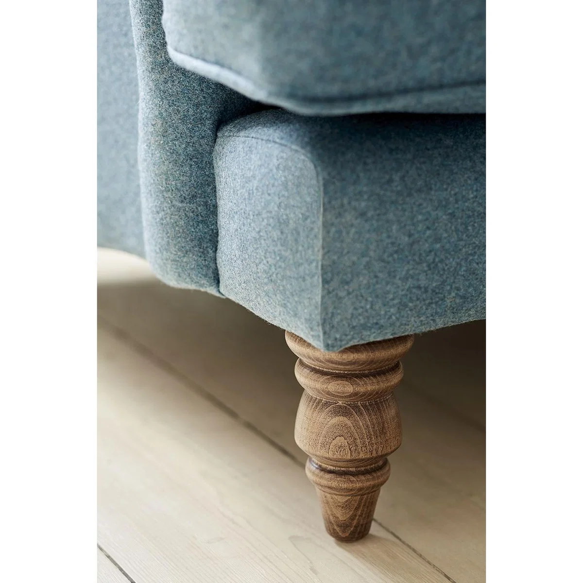 Snowdrop 3 Seat Sofa (breaks down) in Fog Aquaclean Clever Chenille – image 3