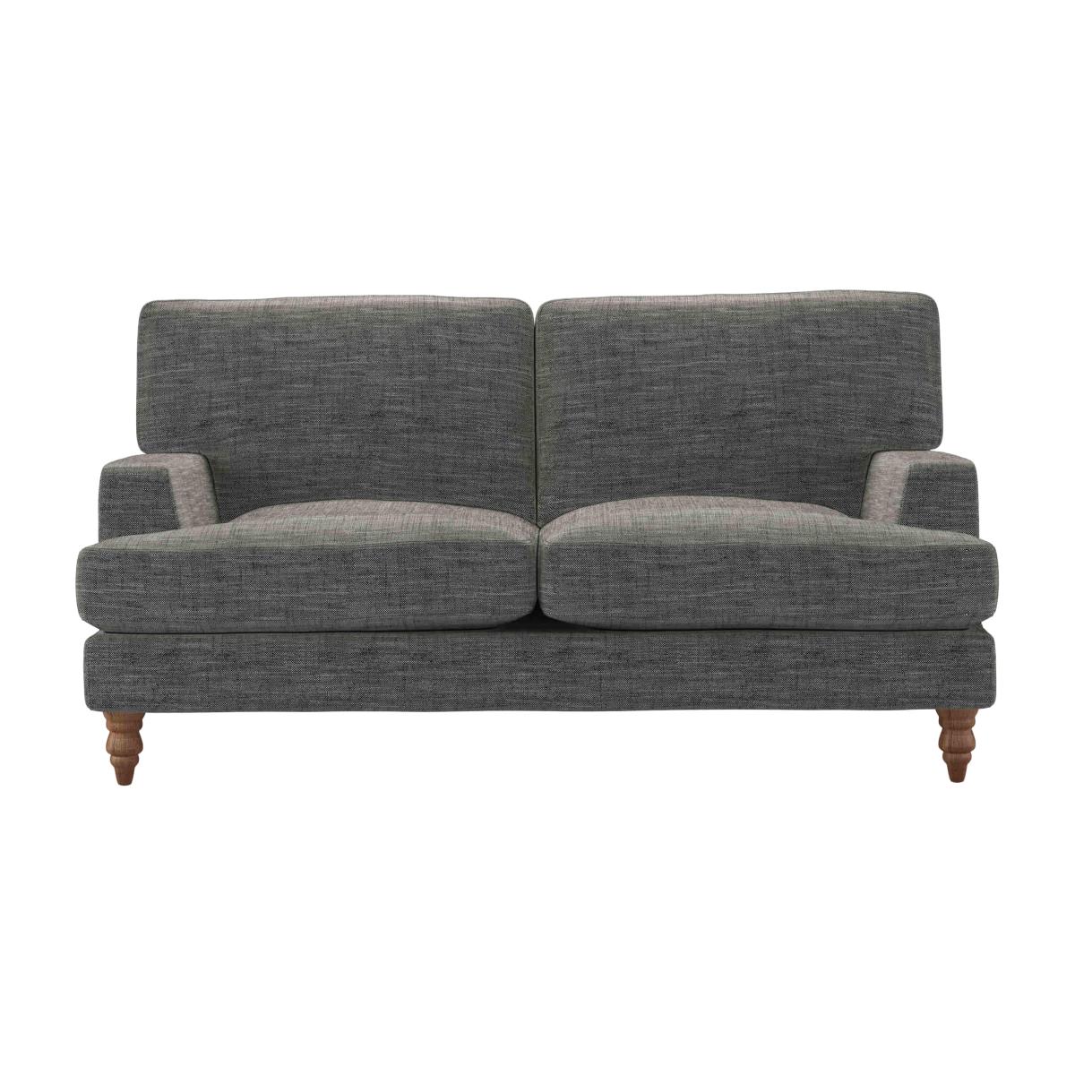 Isla 2 Seat Sofa in Liquorice Baylee Multi-Tone Viscose Linen – image 1