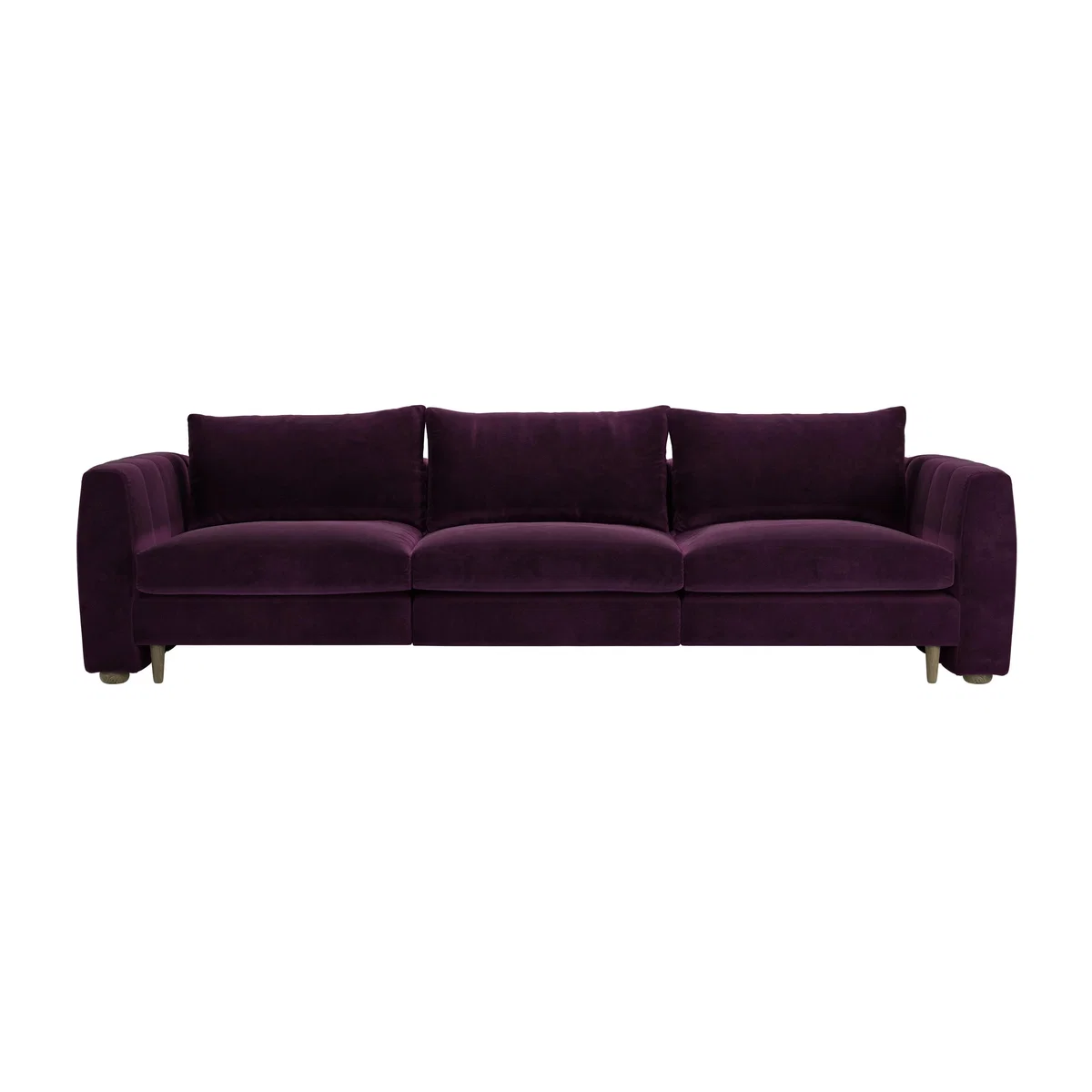 Tiffany 3 Seat Sofa in Damson Smart Velvet – image 1