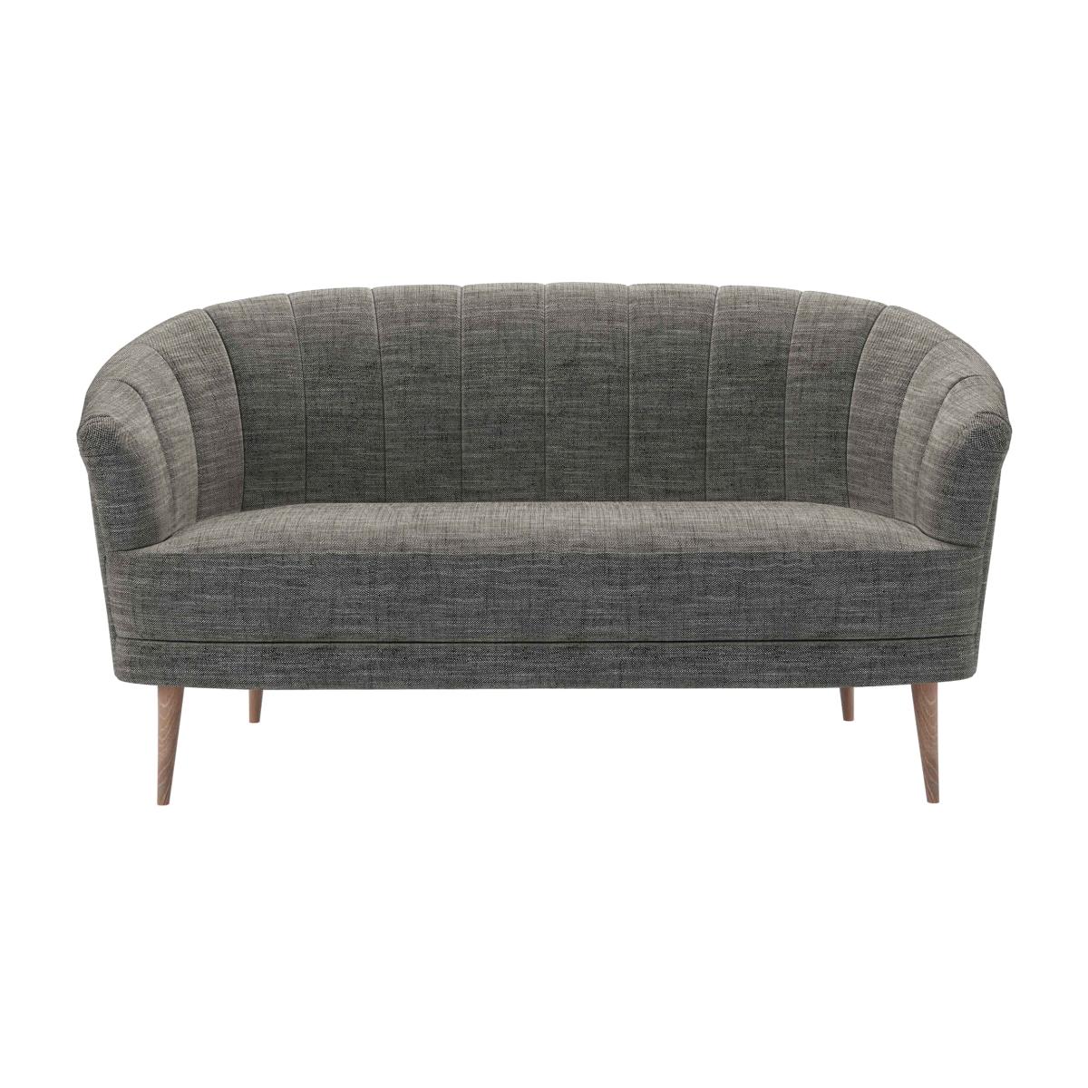 Harper 2 Seat Sofa in Liquorice Baylee Multi-Tone Viscose Linen – image 1