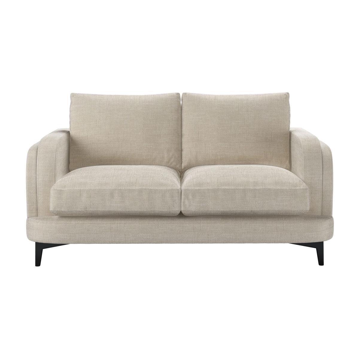 Boston Curved Arm 2 Seat Sofa in Jasmine Silky Jacquard Weave – image 1