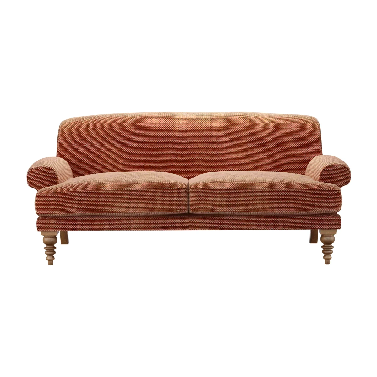 Saturday 2.5 Seat Sofa (breaks down) in Pomegranate Bubble Velvet – image 1
