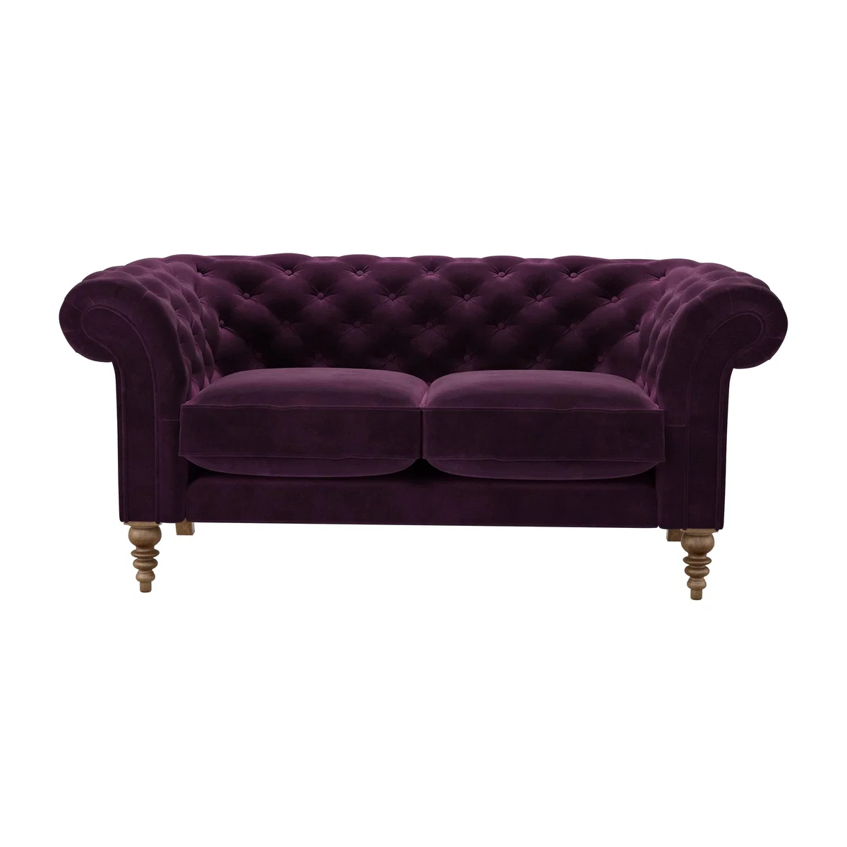 Oscar 2 Seat Sofa in Damson Smart Velvet – image 1