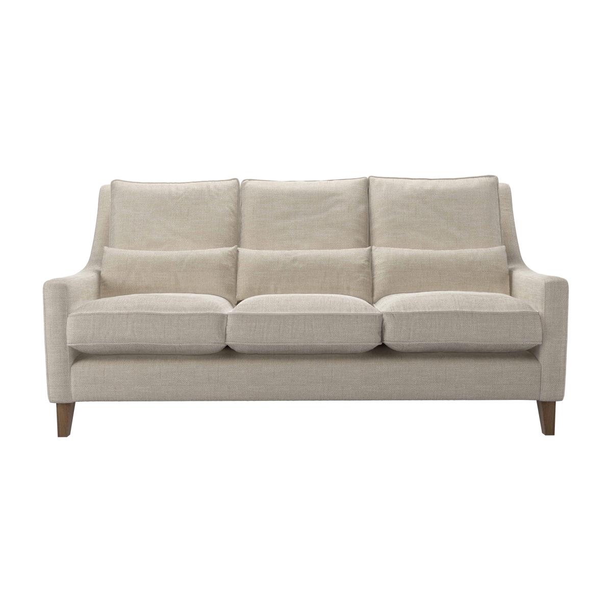 High Back Iggy 3 Seat Sofa in Jasmine Silky Jacquard Weave – image 1