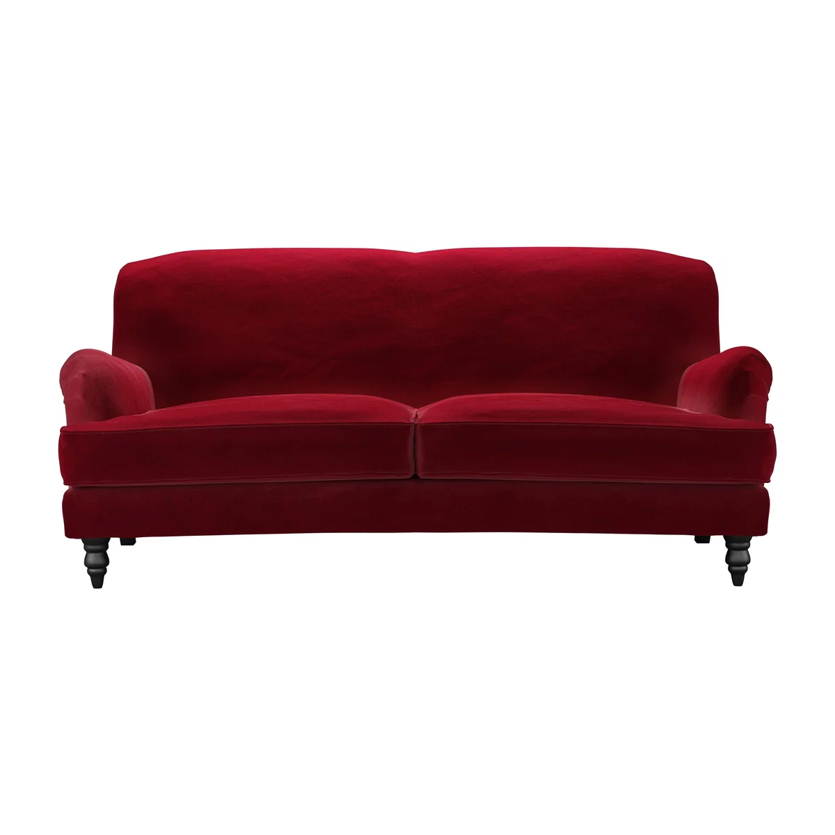 Snowdrop 3 Seat Sofa (breaks down) in Malbec Cotton Matt Velvet – image 1