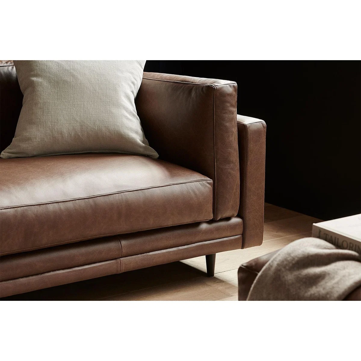 Marco 2.5 Seat Sofa in Pinot Noir Norfolk Cotton – image 4