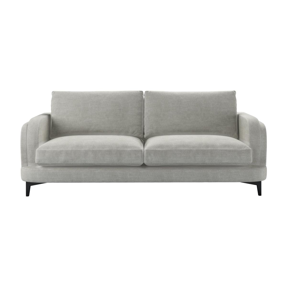 Boston Curved Arm 3 Seat Sofa in Fog Aquaclean Clever Chenille – image 1