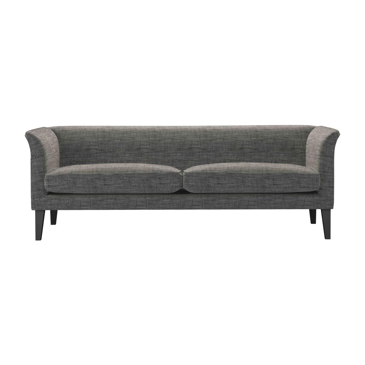 Fingal 3 Seat Sofa in Liquorice Baylee Multi-Tone Viscose Linen – image 1