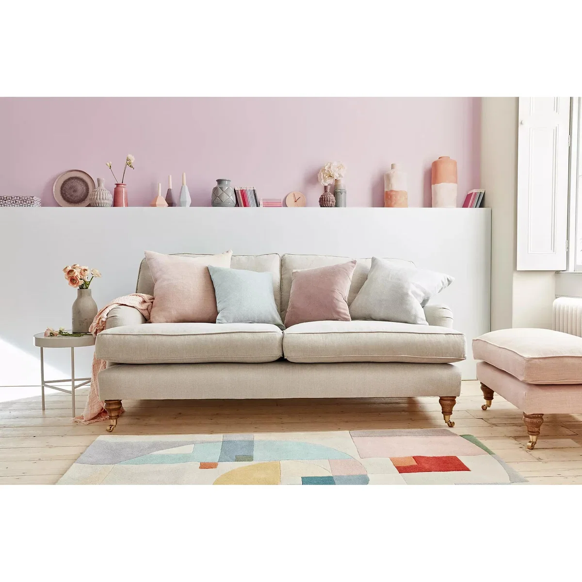 Bluebell 3 Seat Sofa in Pomegranate Bubble Velvet – image 8