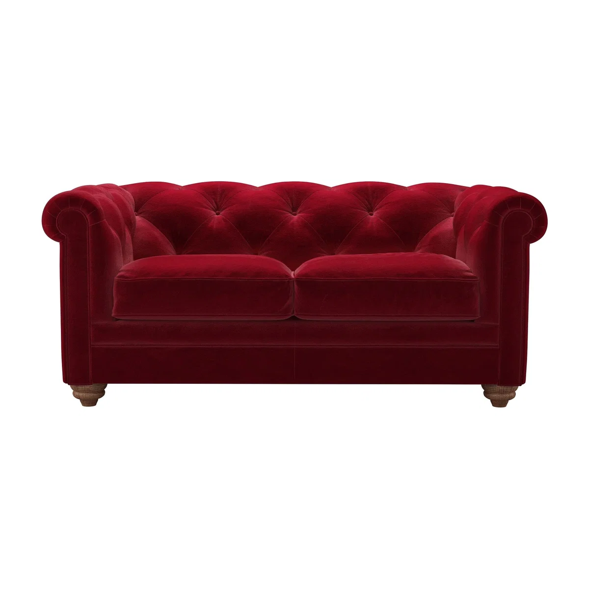 Patrick 2 Seat Sofa in Malbec Cotton Matt Velvet – image 1
