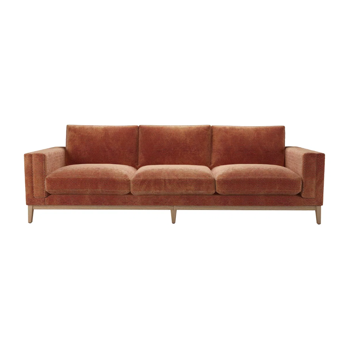 Costello 4 Seat Sofa in Pomegranate Bubble Velvet – image 1