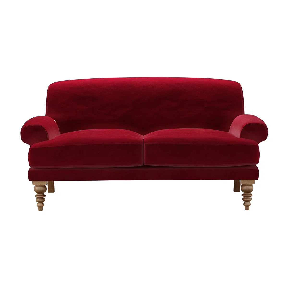 Saturday 2 Seat Sofa in Malbec Cotton Matt Velvet – image 1